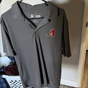 Gray MLB Cool Base Polo Shirt